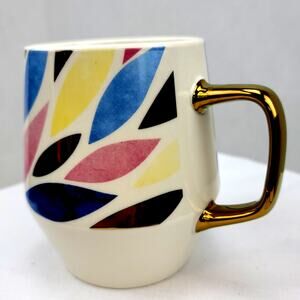 Edible Arrangements Gold Leaf XLarge Coffee Mug 24 Oz Planter/Desk/Organizer